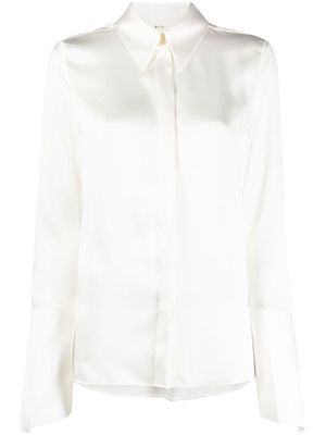 BITE Studios long-sleeve silk shirt - White