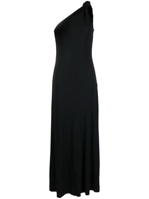 BITE Studios one-shoulder pleated dress - Black