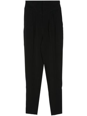 BITE Studios pleat-detail yoke-waist trousers - Black