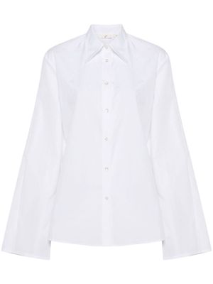 BITE Studios poplin bell-sleeve shirt - White