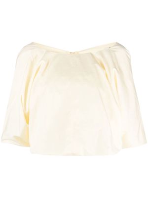 BITE Studios puffball short-sleeve blouse - Neutrals