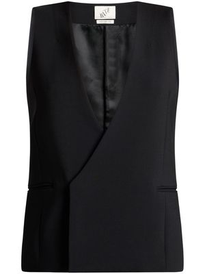 BITE Studios V-neck organic wool waistcoat - Black