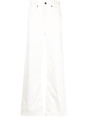 BITE Studios wide-leg belted jeans - White