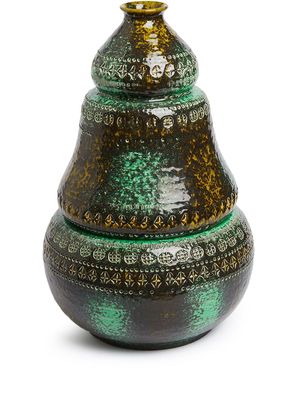 BITOSSI CERAMICHE two-piece vase - Green