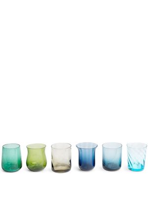 Bitossi Home Assorted Tumblers six-set glasses - Blue