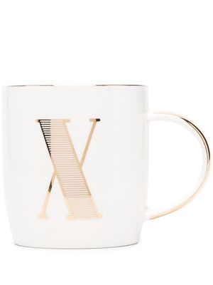 Bitossi Home Letter-X porcelain mug - White