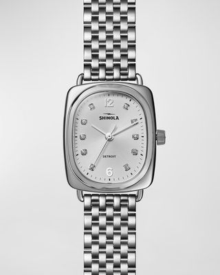 Bixby Bracelet Watch with Diamonds, 29x34mm