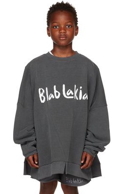 BlabLakia Kids Gray Logo Sweatshirt
