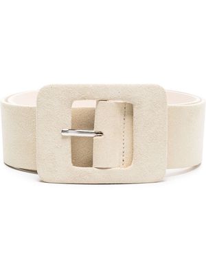 Black & Brown Ava 5cm suede-leather belt - Neutrals