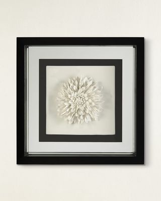 "Black & White Porcelain Flower III" Wall Art