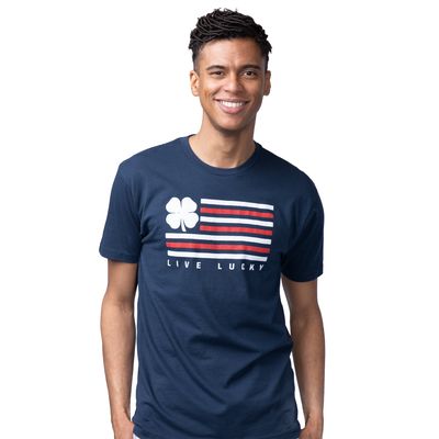 Black Clover Men's Lucky Nation T-Shirt in Navy