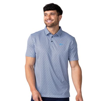 Black Clover Men's Twisted Polo in Navy
