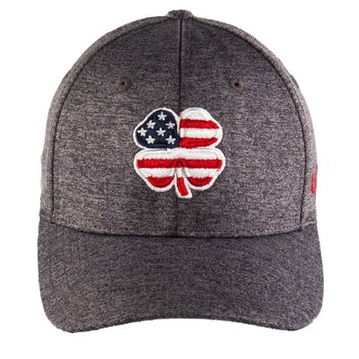 Black Clover Men's USA Flag Heather Hat in Grey