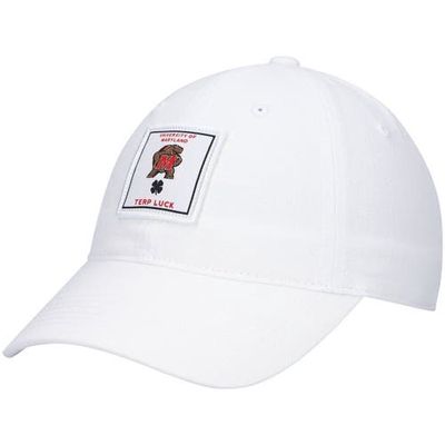 Black Clover Men's White Maryland Terrapins Dream Adjustable Hat