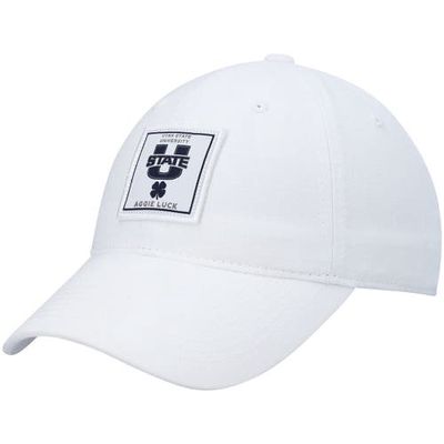Black Clover Men's White Utah State Aggies Dream Adjustable Hat