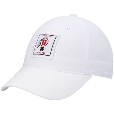 Black Clover Men's White Utah Utes Dream Adjustable Hat