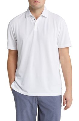 Black Clover Shady Lane Solid Golf Polo in White