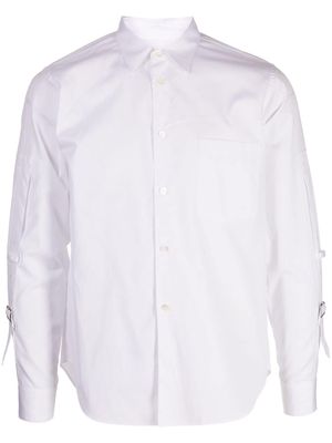 Black Comme Des Garçons buckle-detail cotton shirt - White