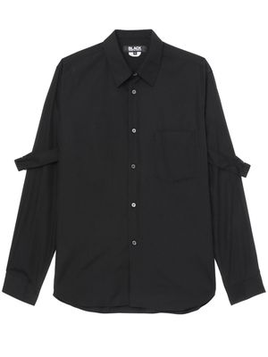 Black Comme Des Garçons buckle-detail cotton shirt