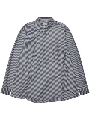 Black Comme Des Garçons check-print cotton shirt