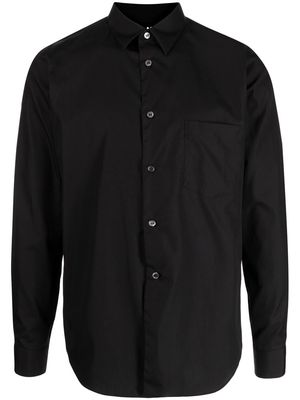 Black Comme Des Garçons classic button-up shirt