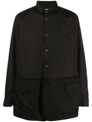 Black Comme Des Garçons cotton long-sleeve shirt