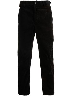 Black Comme Des Garçons cropped corduroy trousers