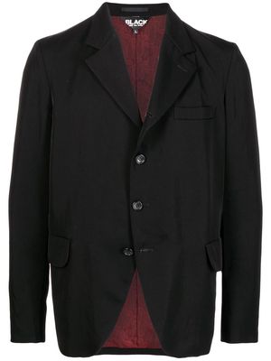 Black Comme Des Garçons cut-out tailored blazer