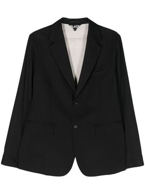 Black Comme Des Garçons deconstructed single-breasted blazer