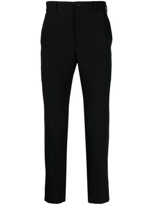 Black Comme Des Garçons high-waisted wool trousers