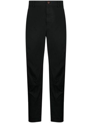 Black Comme Des Garçons mid-rise cropped trousers