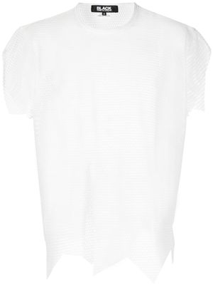 Black Comme Des Garçons Raschel mesh T-shirt - White