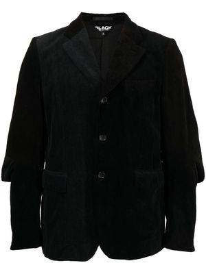 Black Comme Des Garçons single-breasted corduroy blazer