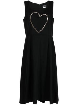Black Comme Des Garçons studded-heart detail dress
