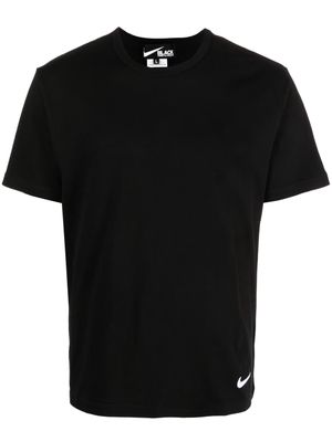 Black Comme Des Garçons Swoosh logo short-sleeve T-shirt