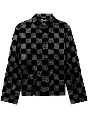 Black Comme Des Garçons x Nike checkered Chinese jacket