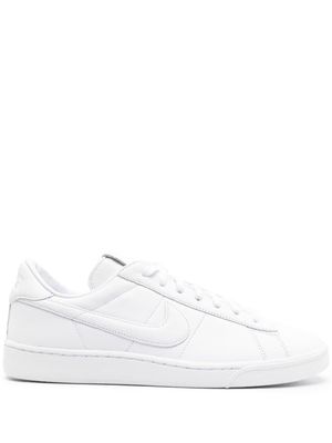 Black Comme Des Garçons x Nike swoosh-embroidery leather sneakers - White