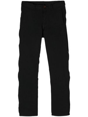 Black Comme Des Garçons zip-up tapered trousers