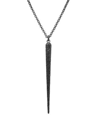 Black Diamond Spear Necklace