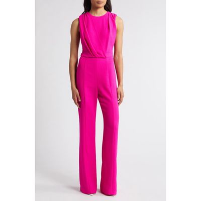 Black Halo Colette Sleeveless Jumpsuit in Vibrant Pink 