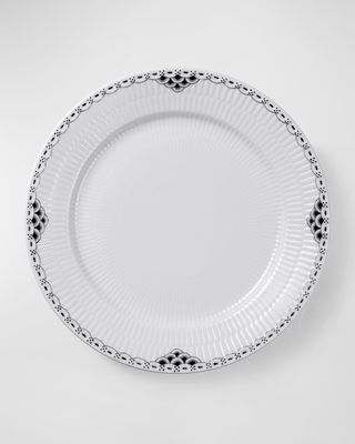 Black Lace Dinner Plate