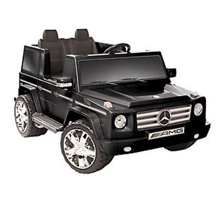 Black Mercedes Benz G55 AMG Two Seater Ride-On ar