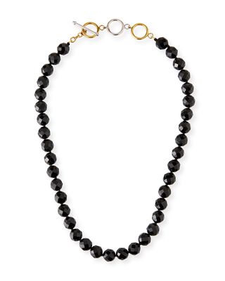 Black Nephrite Bead Necklace