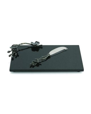 Black Orchid Cheese Board with Knife