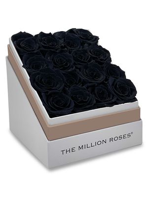 Black Roses In Square Box - Black - Black