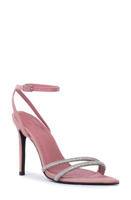 BLACK SUEDE STUDIO Ace Ankle Strap Pointed Toe Sandal in Dusty Rose