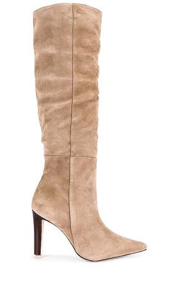 BLACK SUEDE STUDIO Amal Slouch Boot in Taupe