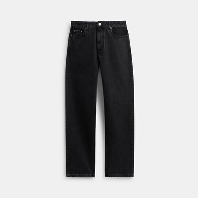 Black Taper Jeans In Organic Cotton