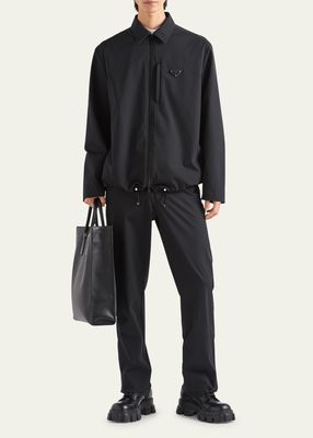 BLACK TECNO STRETCH PANTS