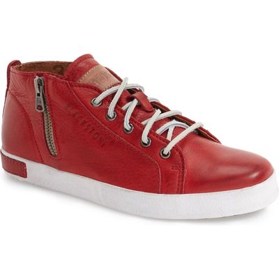 Blackstone 'JL24' Sneaker in Red Leather 